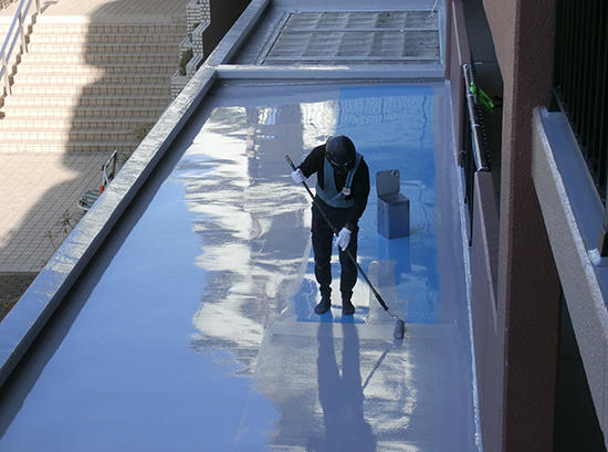 防水・防食ライニング作業