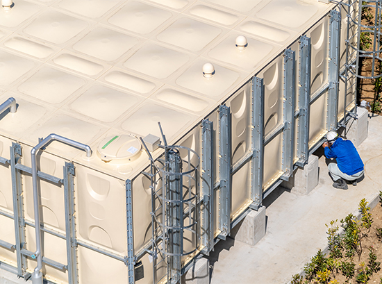 防水・防食ライニング作業